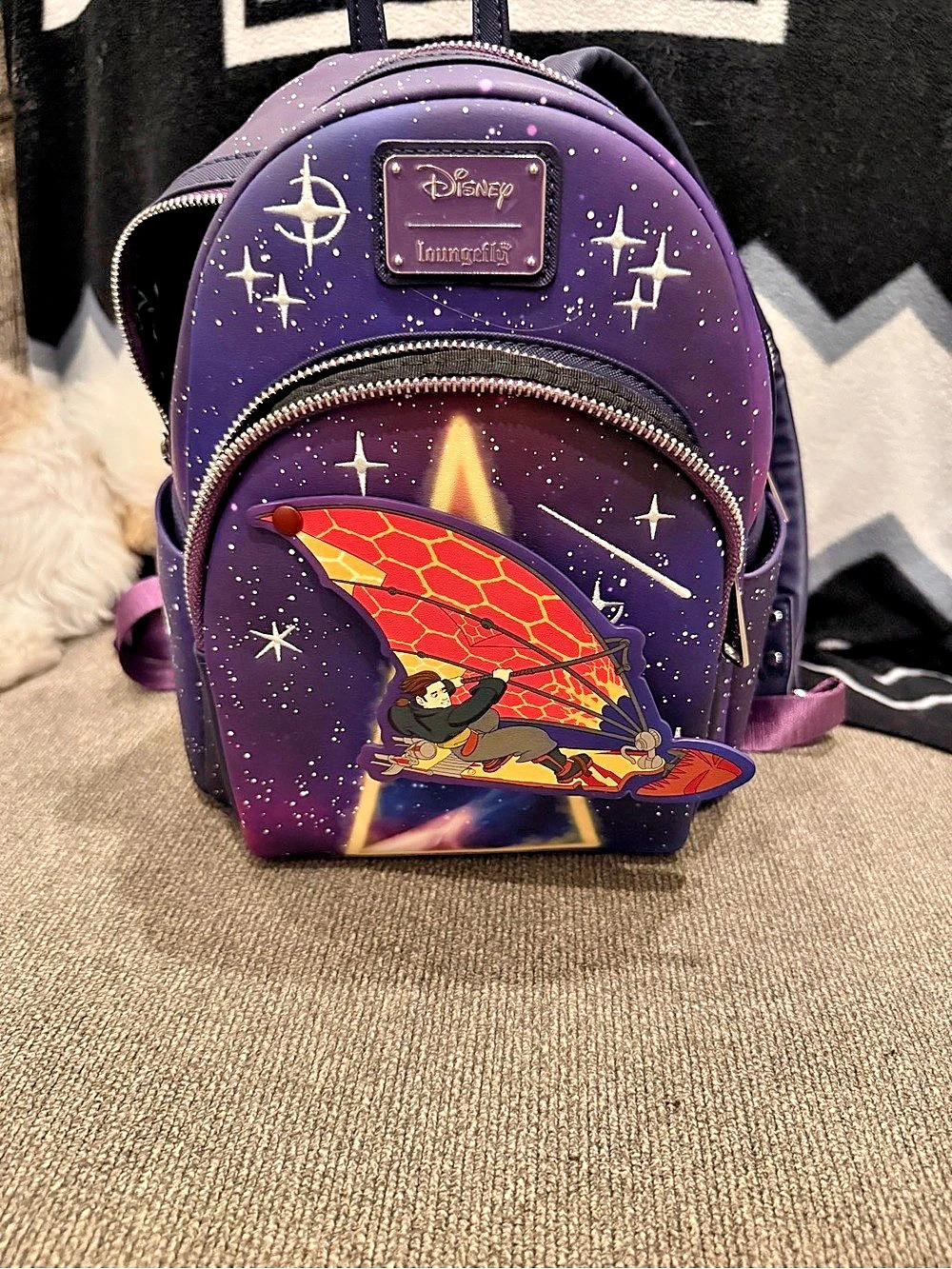 Loungefly Disney Treasure Planet Solar Surfer Mini Backpack Purple & Black
